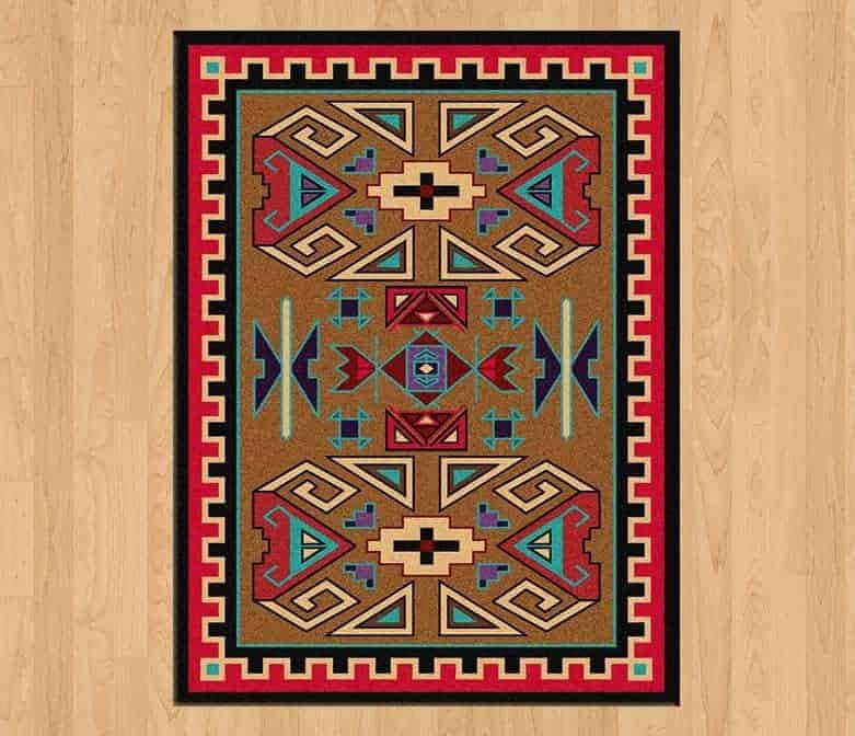 four rams bright rug