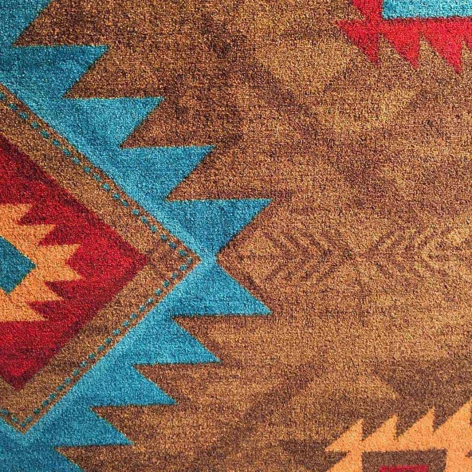 whiskey river turquoise rug